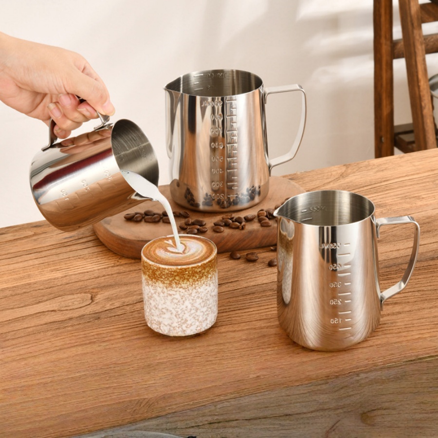 Milk Steaming Pitcher - إبريق رغوة الحليب من الفولاذ المقاوم