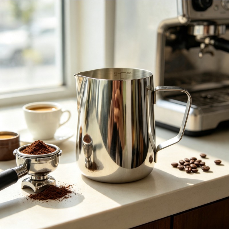 Milk Steaming Pitcher - إبريق لرغوة الحليب، إبريق من الفولاذ