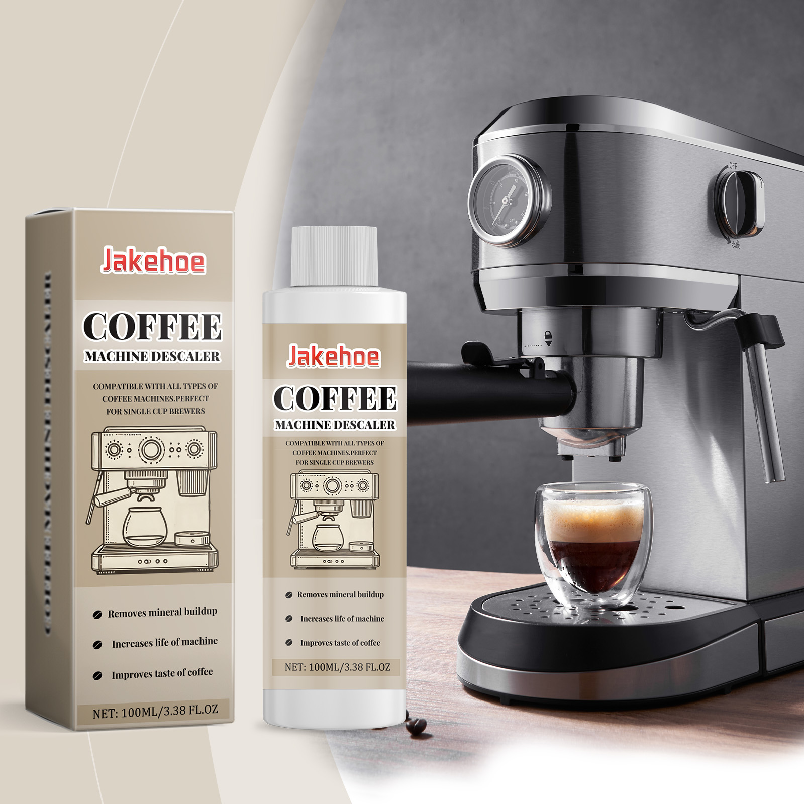 Coffee Equipment Maintenance - منظف ماكينة القهوة Jakehoe، ماكينة القهوة،