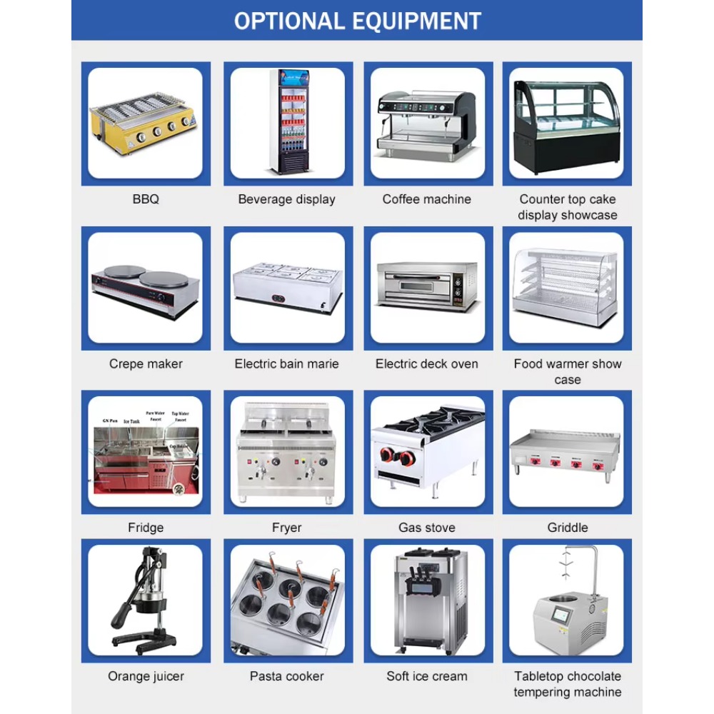 امتياز الغذاء شاحنة مقطورة مجه - مراجعة Coffee Equipment Store وسعره