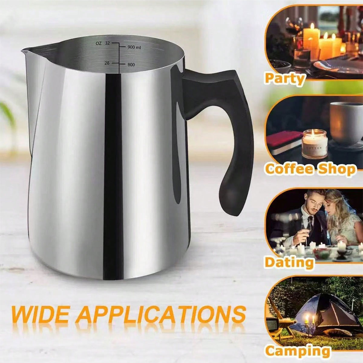 إبريق لاتيه آرت من الفولاذ الم - مراجعة Milk Steaming Pitcher وسعره