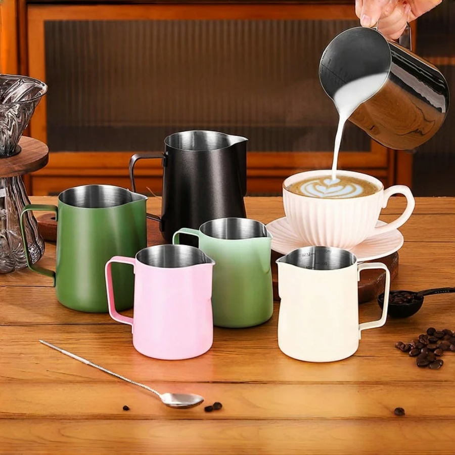 إبريق مزبد حليب القهوة 304 من  - مراجعة Milk Steaming Pitcher وسعره
