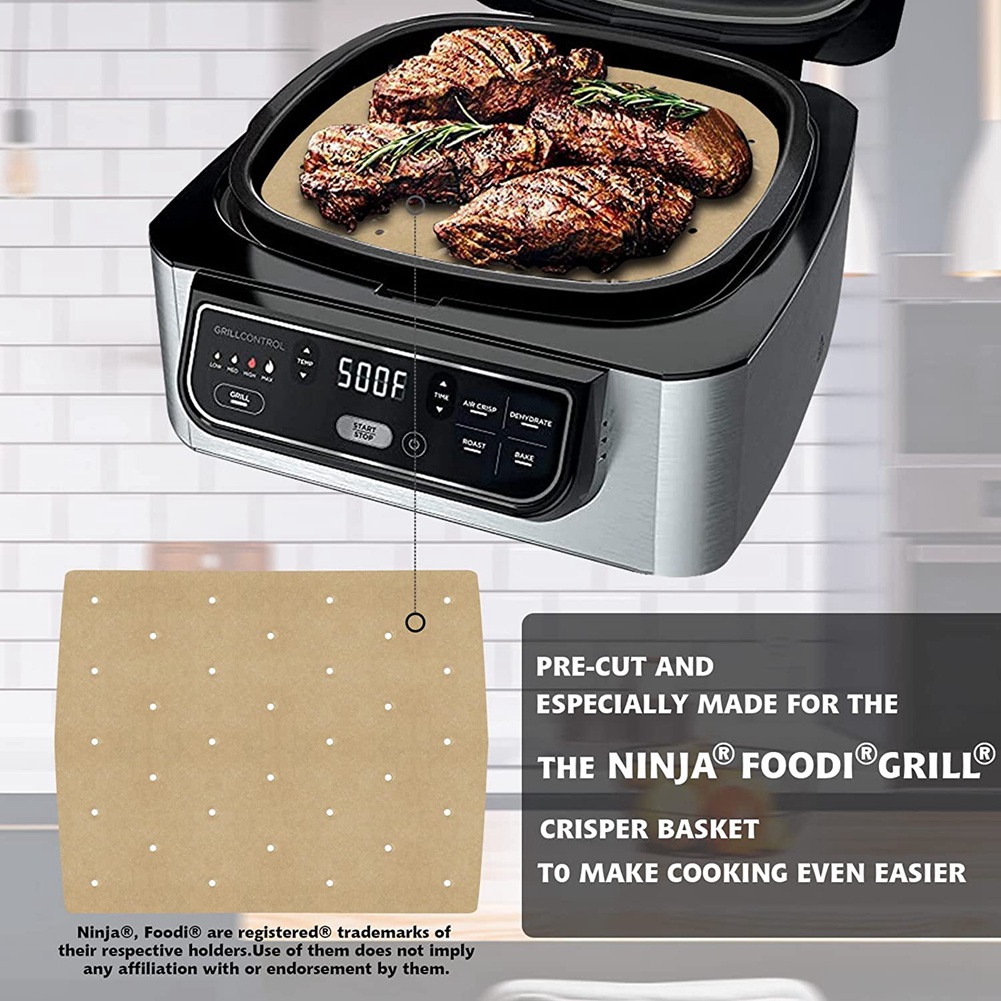 A74X 200 قطعة مقلاة هوائية ورق - مراجعة Ninja Air Fryer Af101 وسعره