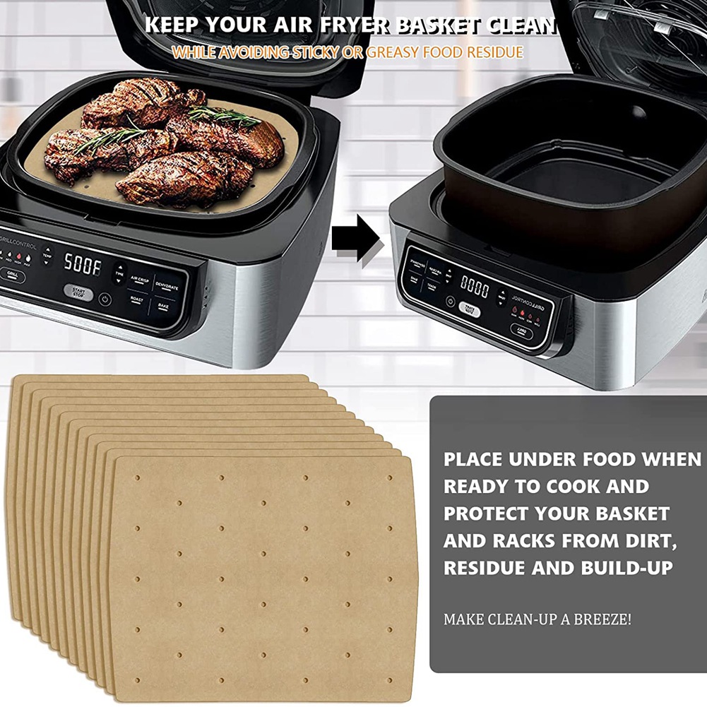 A74X 200 قطعة مقلاة هوائية ورق - مراجعة Ninja Air Fryer Af101 وسعره