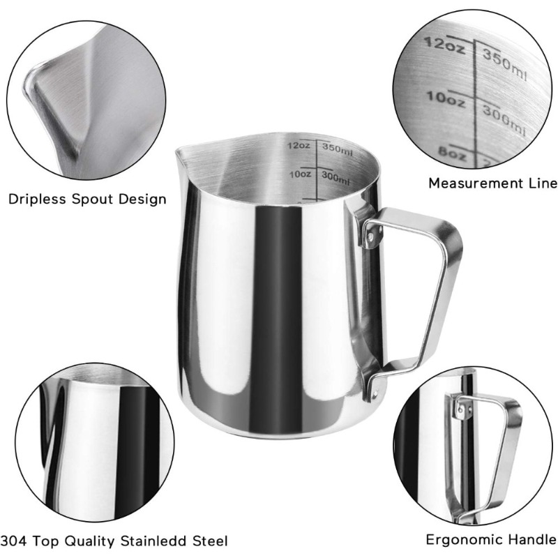 إبريق لرغوة الحليب، إبريق من ا - مراجعة Milk Steaming Pitcher وسعره