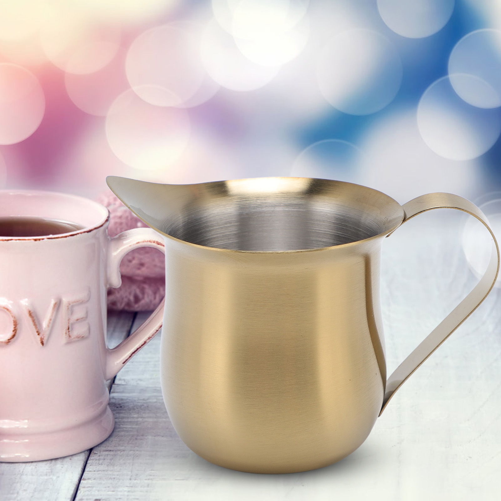 إبريق مزبد الحليب من الفولاذ ا - مراجعة Milk Steaming Pitcher وسعره