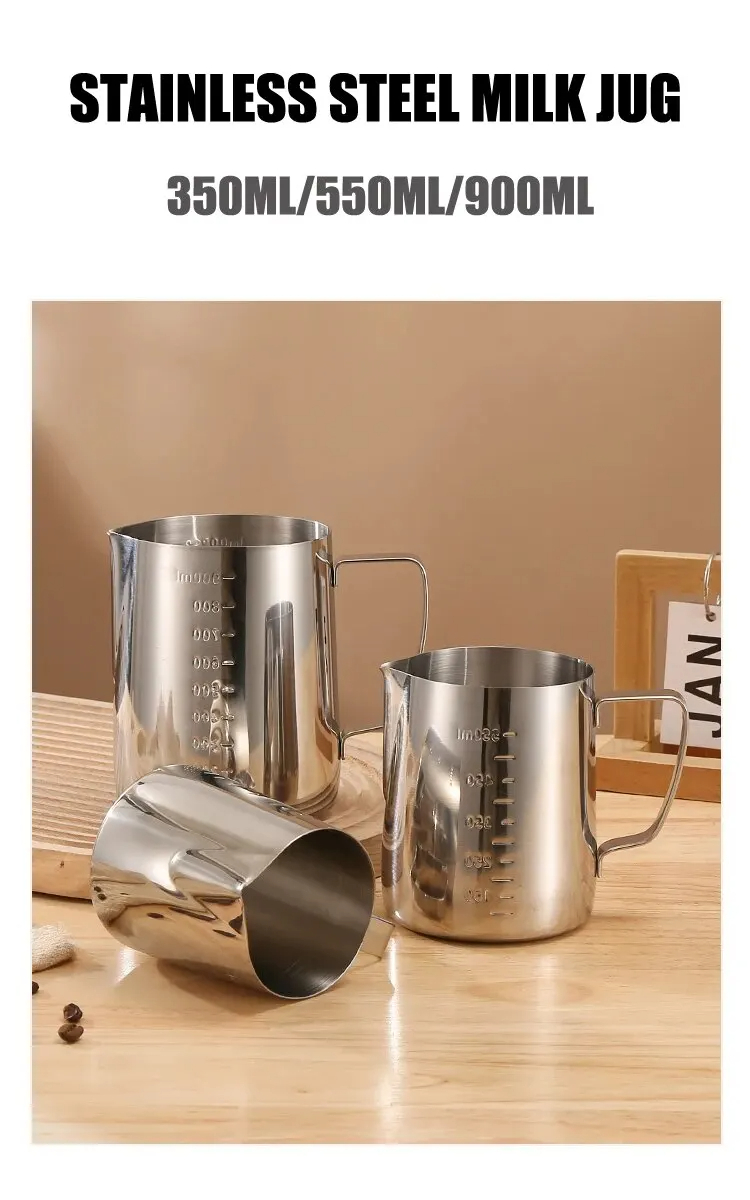 إبريق رغوة الحليب من الفولاذ ا - مراجعة Milk Steaming Pitcher وسعره